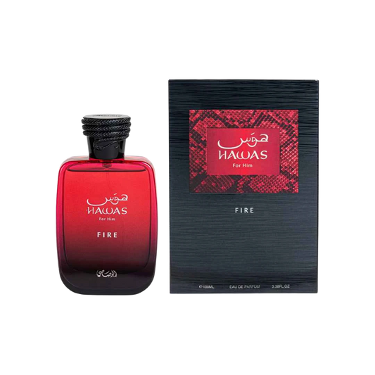 RASASI HAWAS FIRE EDP FOR MEN - 100 ml -Hadiyyeh