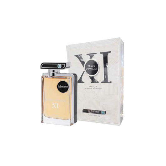 LE BONHEUR BLACK CAVALIER XI PARFUM FOR MEN - 100 ml -Hadiyyeh