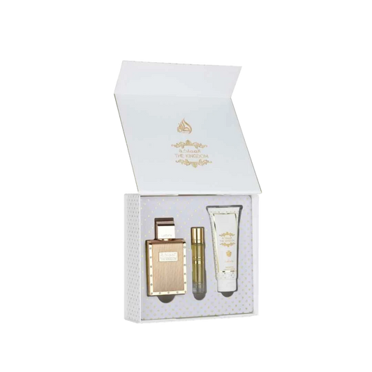 LATTAFA THE KINGDOM GIFT SET FOR MEN - 100 ml + 100 ml + 12 ml -Hadiyyeh