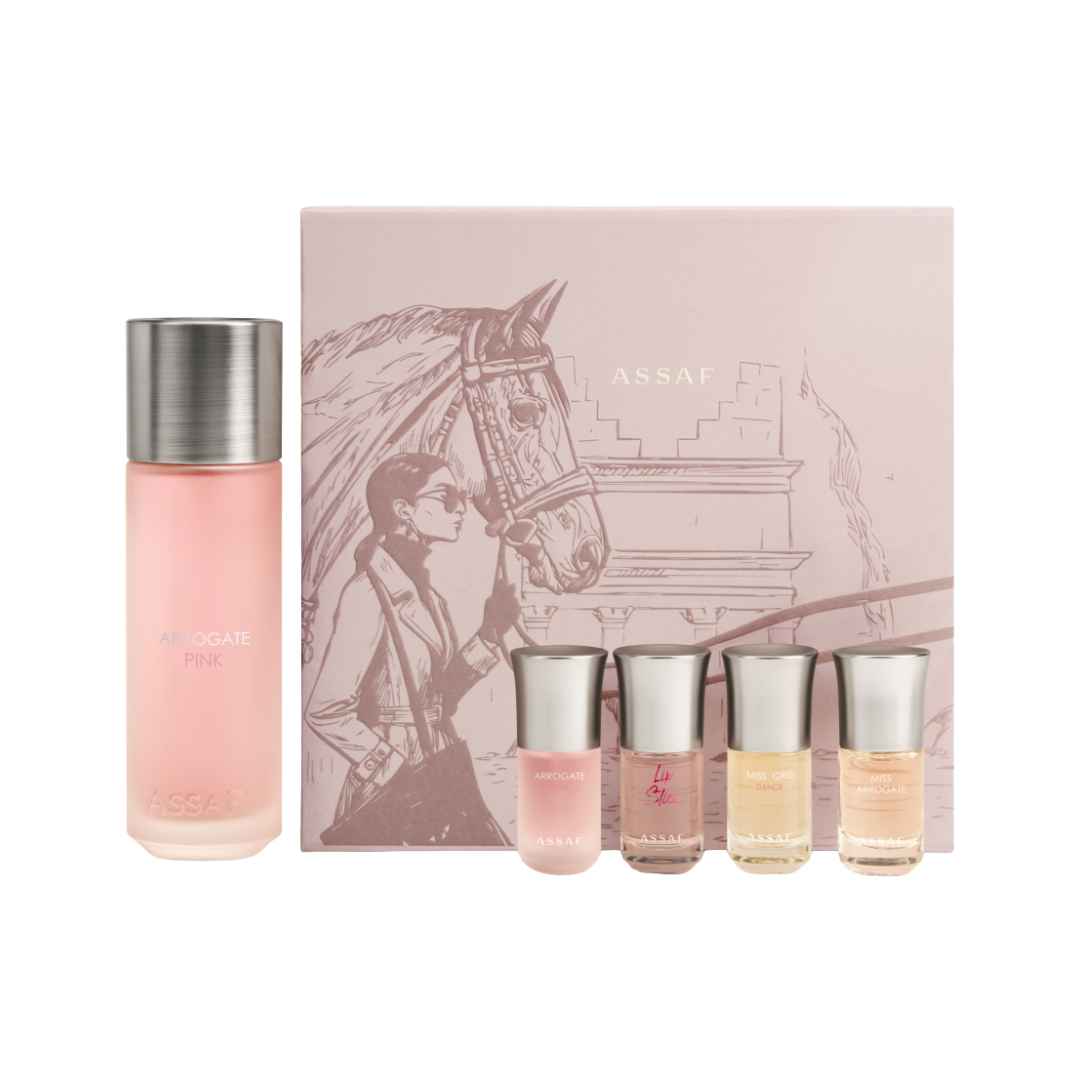 ASSAF ARROGATE PINK SET EDP FOR WOMEN - 200ml + 4 x 10 ml -Hadiyyeh