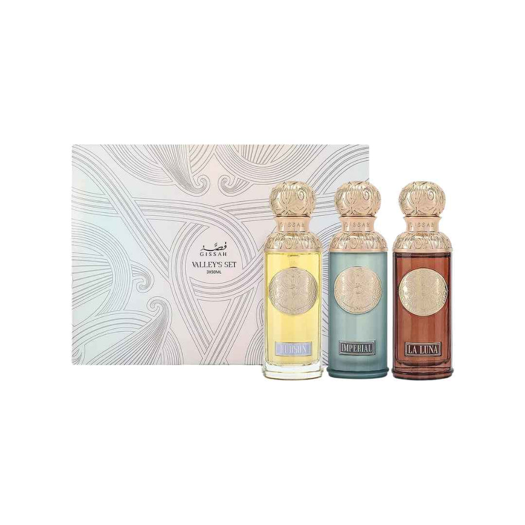 GISSAH VALLEY'S SET EDP UNISEX - 3 x 50 ml -Hadiyyeh