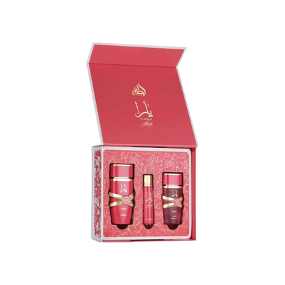 LATTAFA YARA CANDY GIFT SET FOR WOMEN - 100 ml + 50 ml + 12 ml -Hadiyyeh