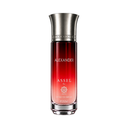 Abyat Assel Alexander extrait perfume for men 200ml – red bottle with silver cap