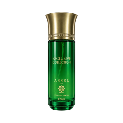 Abyat Assel Exclusive Collection extrait perfume for men 200ml – green bottle with gold cap