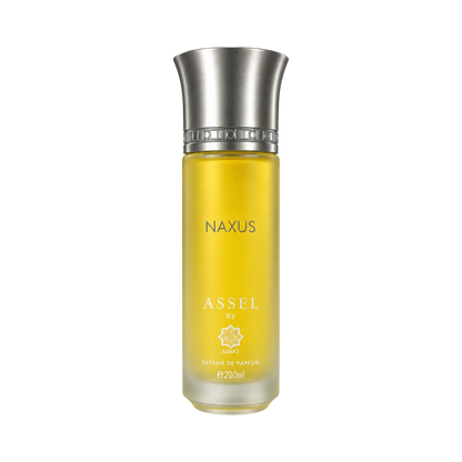 Abyat Assel Naxus extrait perfume for men 200ml – yellow bottle with silver cap