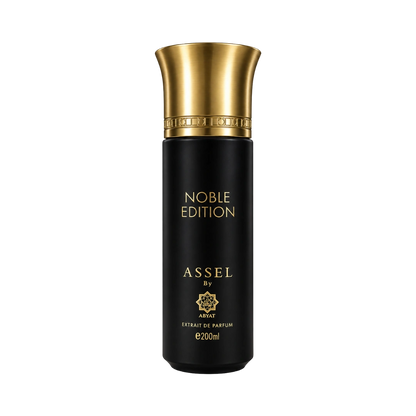 Abyat Assel Noble Edition extrait perfume for men 200ml – black bottle with gold cap