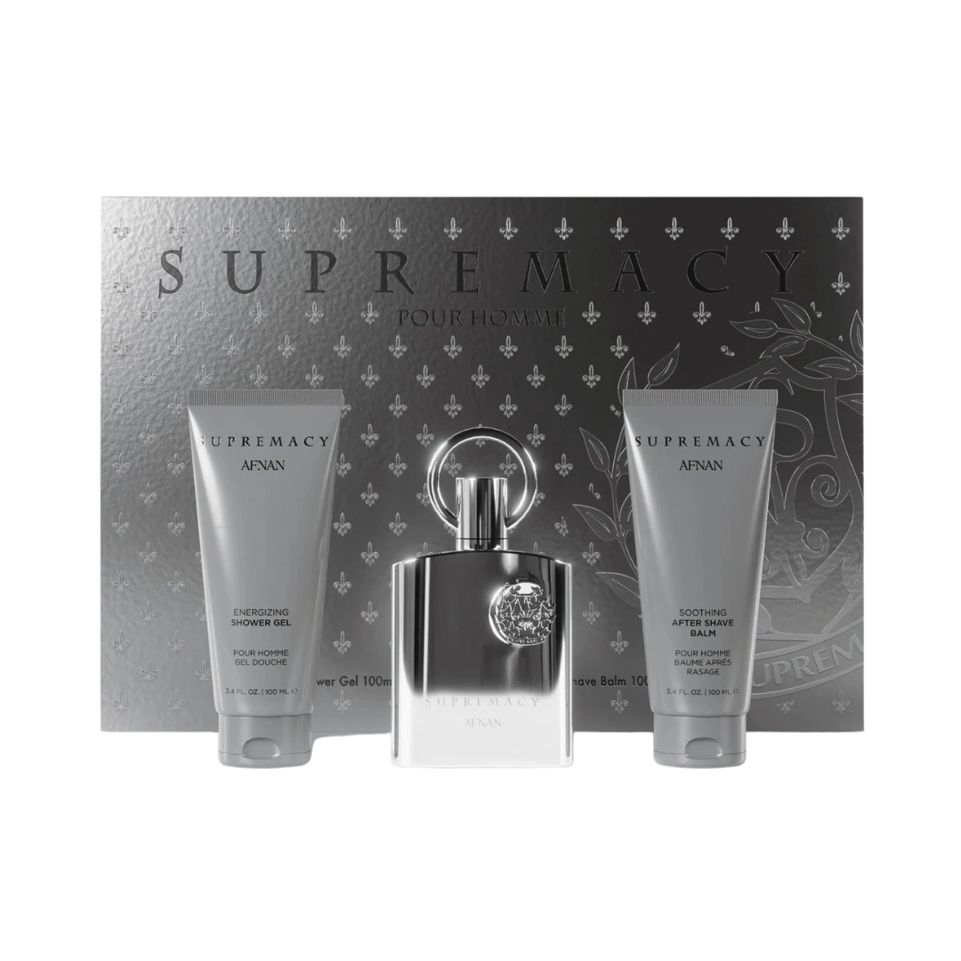 AFNAN SUPREMACY SILVER GIFT SET FOR MEN
