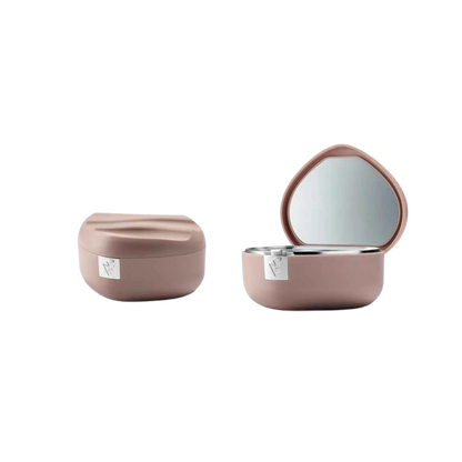 Assaf Garden Powder Oasis – two powder compacts, one open to show the mirror