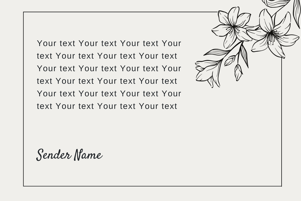Gift Message Card