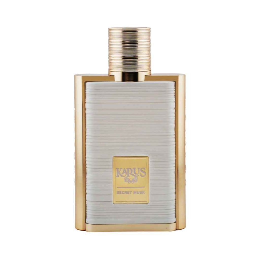 Versatile unisex saffron and amber fragrance Karus Secret Musk at Hadiyyeh Jordan.
