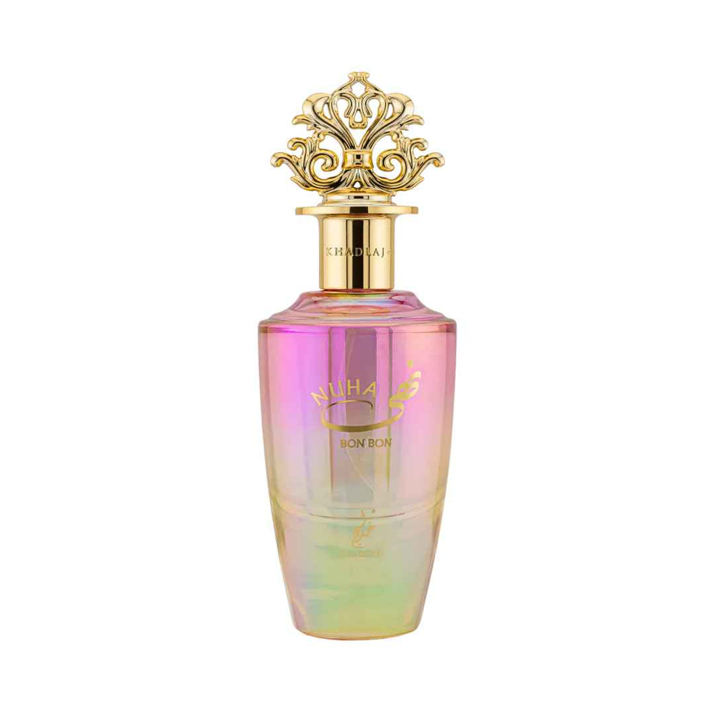 Playful fruity gourmand women's perfume Nuha Bon Bon at Hadiyyeh Jordan.