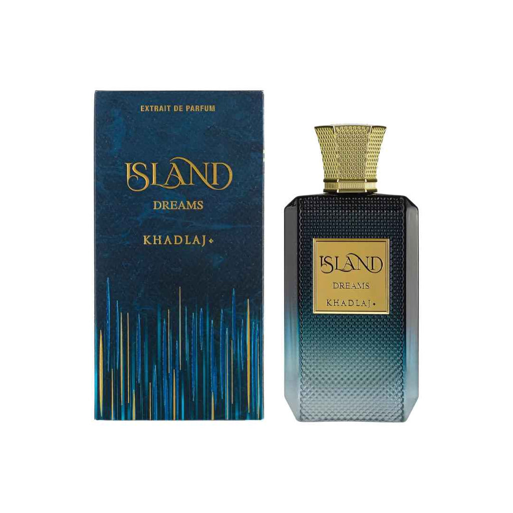 Authentic Khadlaj Island Dreams Extrait with ambroxan notes at Hadiyyeh Jordan.