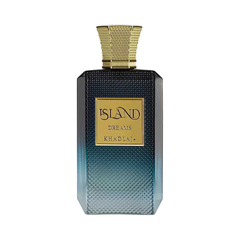 Authentic Khadlaj Island Dreams Extrait with ambroxan notes at Hadiyyeh Jordan.