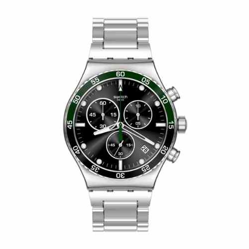 SWATCH DARK GREEN IRONY CHRONOGRAPH WATCH FOR MEN