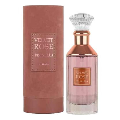 LATTAFA VELVET ROSE EDP FOR WOMEN - 100 ml -Hadiyyeh