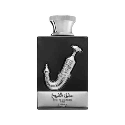 LATTAFA ISHQ AL SHUYUKH SILVER EDP FOR MEN - 100 ml -Hadiyyeh