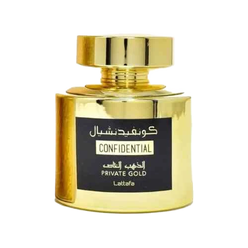 LATTAFA CONFIDENTIAL PRIVATE GOLD EDP UNISEX - 100 ml -Hadiyyeh