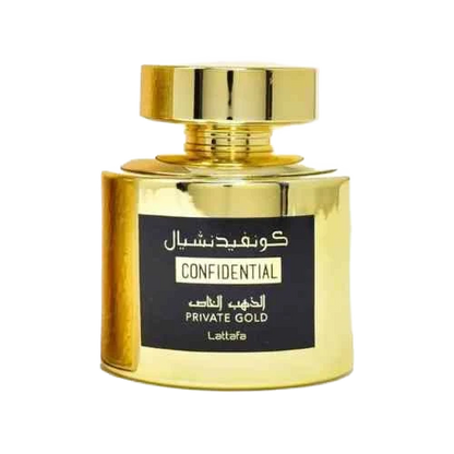 LATTAFA CONFIDENTIAL PRIVATE GOLD EDP UNISEX - 100 ml -Hadiyyeh