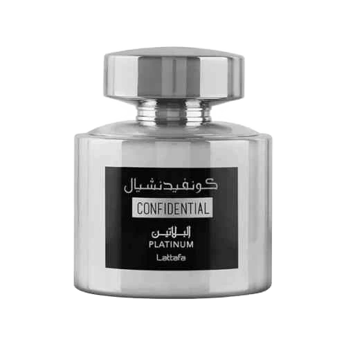LATTAFA CONFIDENTIAL PLATINUM EDP FOR MEN - 100 ml -Hadiyyeh