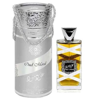LATTAFA OUD MOOD SILVER EDP FOR MEN - 100 ml -Hadiyyeh