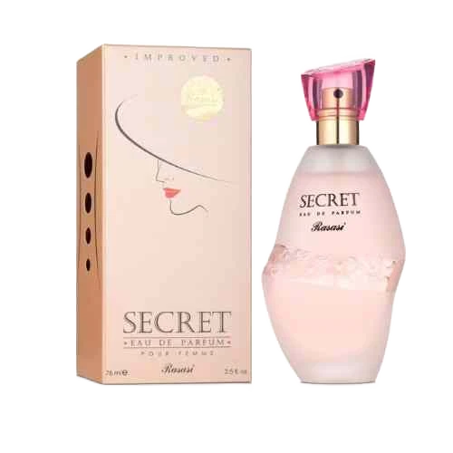 RASASI SECRET EDP FOR WOMEN - 75 ml -Hadiyyeh