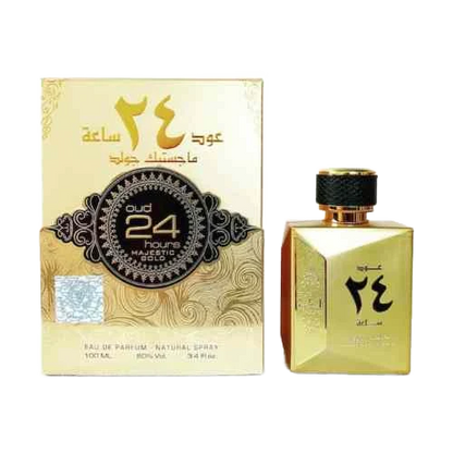 ARD AL ZAAFARAN OUD 24 HOURS MAJESTIC GOLD EDP FOR MEN - 100 ml -Hadiyyeh