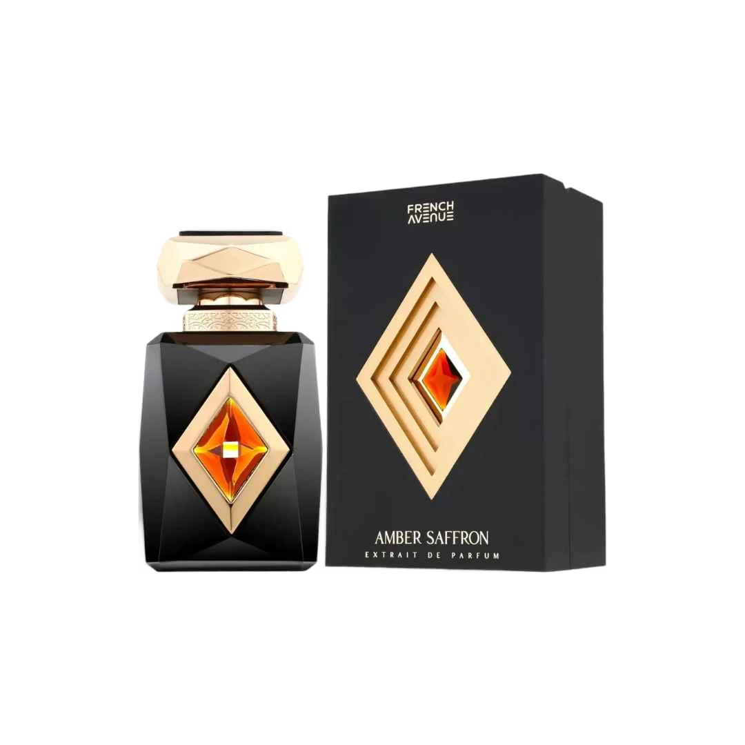 FRENCH AVENUE AMBER SAFFRON EDP FOR MEN - 100 ml -Hadiyyeh