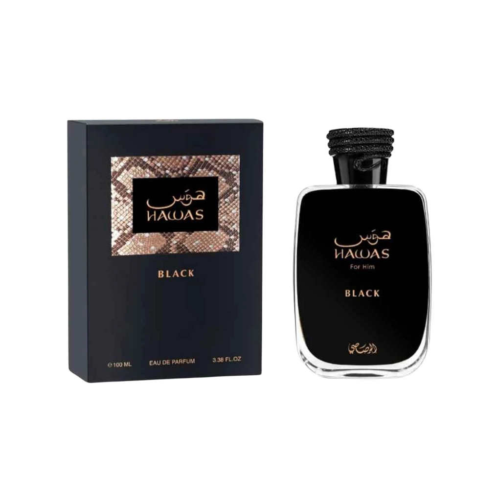 RASASI HAWAS BLACK EDP FOR MEN - 100 ml -Hadiyyeh