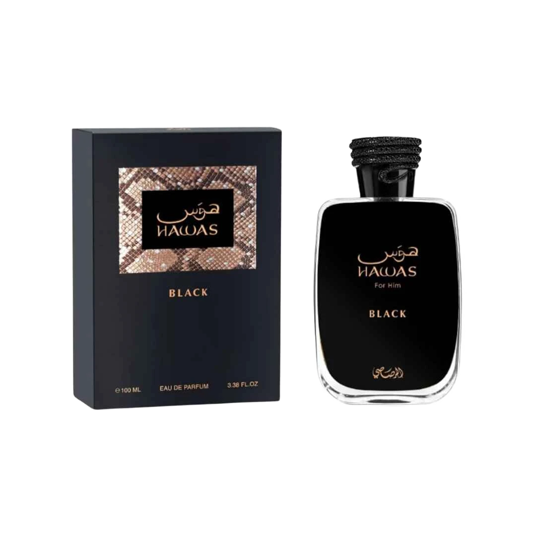 RASASI HAWAS BLACK EDP FOR MEN - 100 ml -Hadiyyeh