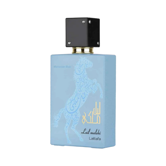 LATTAFA LAIL MALEKI MOROCCAN BLUE EDP FOR MEN - 100 ml -Hadiyyeh