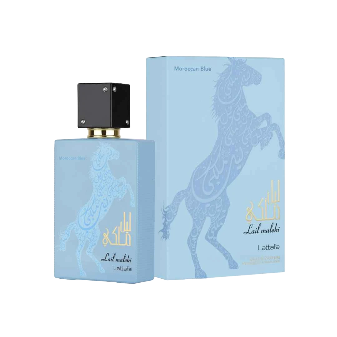 LATTAFA LAIL MALEKI MOROCCAN BLUE EDP FOR MEN - 100 ml -Hadiyyeh