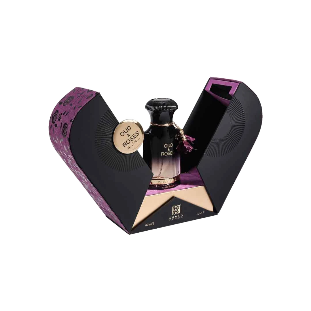 AHMED AL MAGHRIBI OUD & ROSES EDP UNISEX - 60 ml -Hadiyyeh