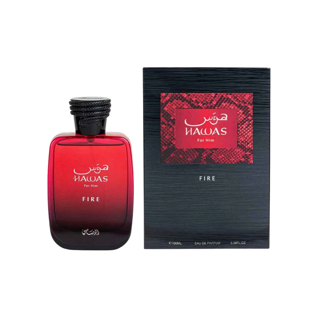 RASASI HAWAS FIRE EDP FOR MEN - 100 ml -Hadiyyeh