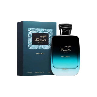 RASASI HAWAS MALIBU EDP FOR MEN - 100 ml -Hadiyyeh