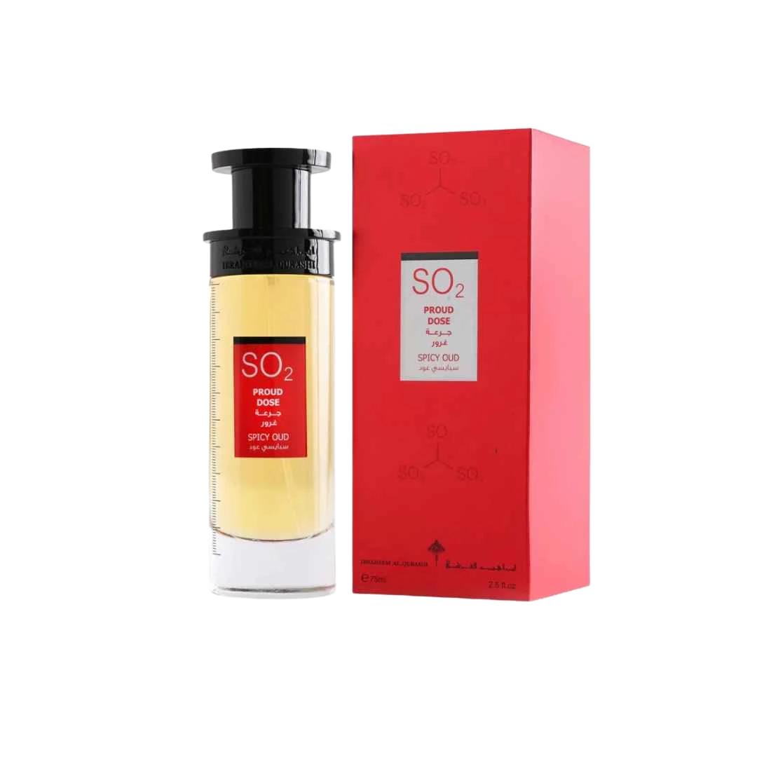 IBRAQ PROUD DOSE SPICY OUD EDP FOR MEN - 75 ml -Hadiyyeh