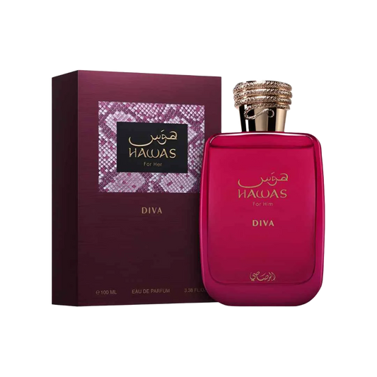 RASASI HAWAS DIVA EDP FOR WOMEN - 100 ml -Hadiyyeh