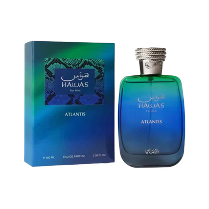 RASASI HAWAS ATLANTIS EDP FOR MEN - 100 ml -Hadiyyeh
