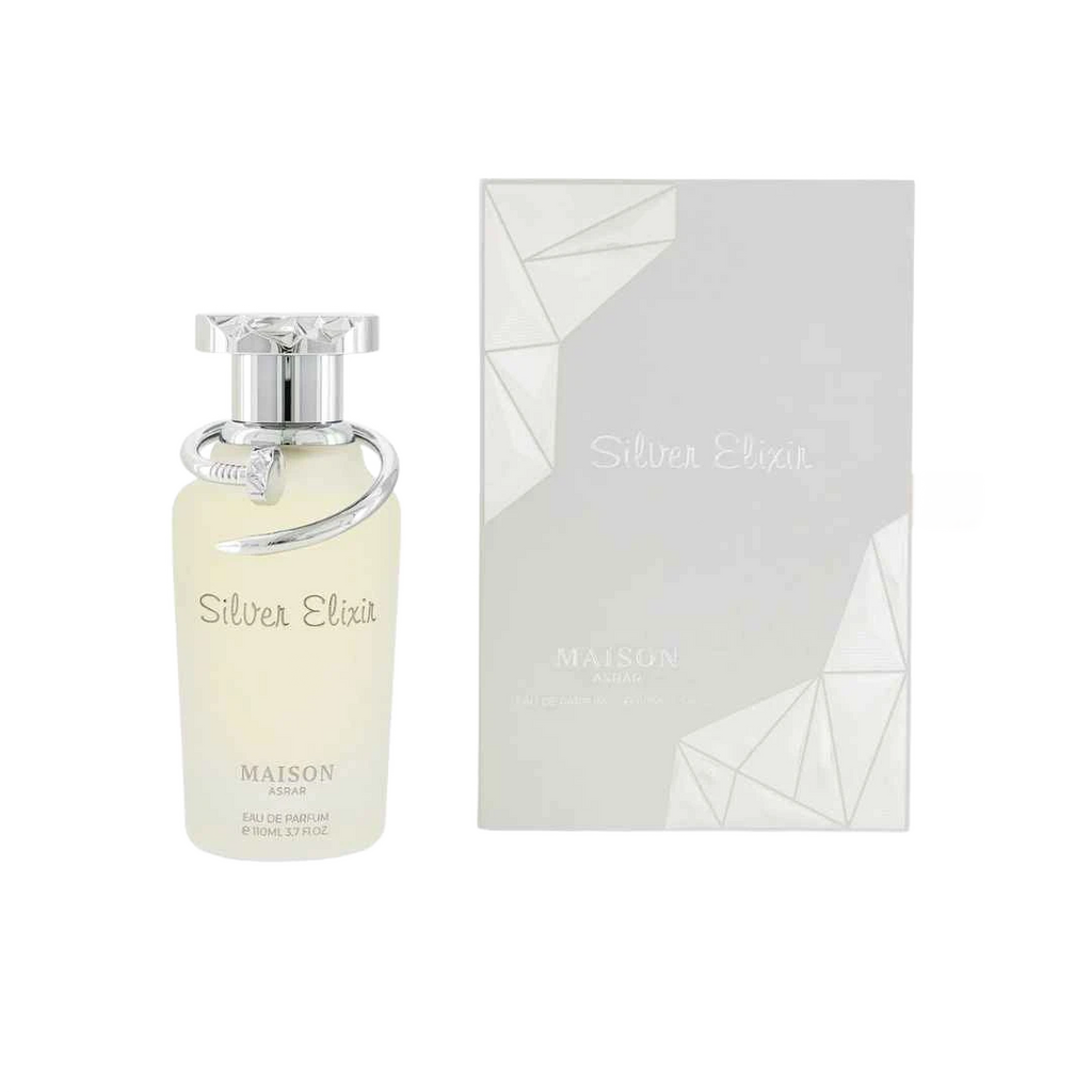 MAISON ASRAR SILVER ELIXIR EDP FOR MEN - 110 ml -Hadiyyeh
