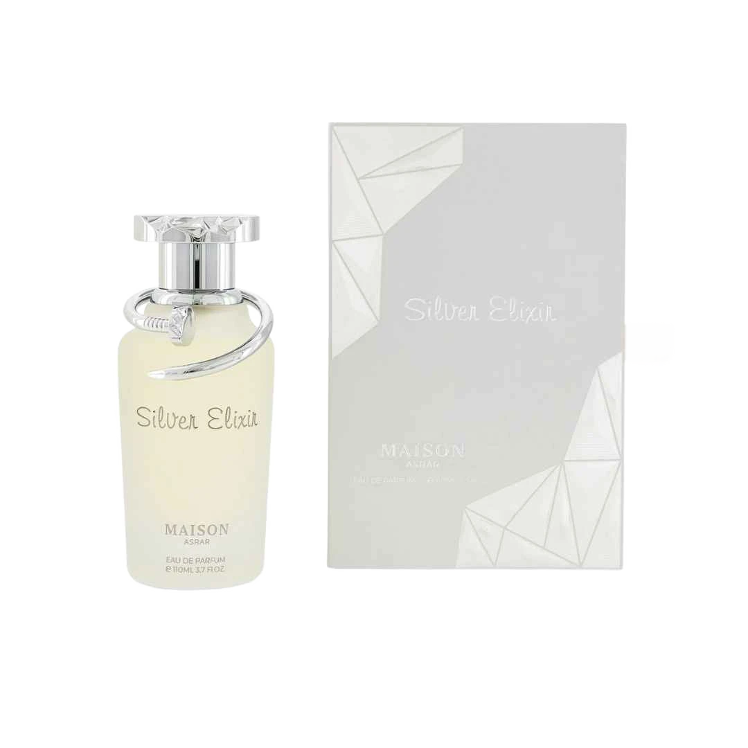 MAISON ASRAR SILVER ELIXIR EDP FOR MEN - 110 ml -Hadiyyeh