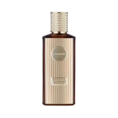Khadlaj Mocha Latte extrait perfume unisex 100ml – brown ribbed bottle with gold cap