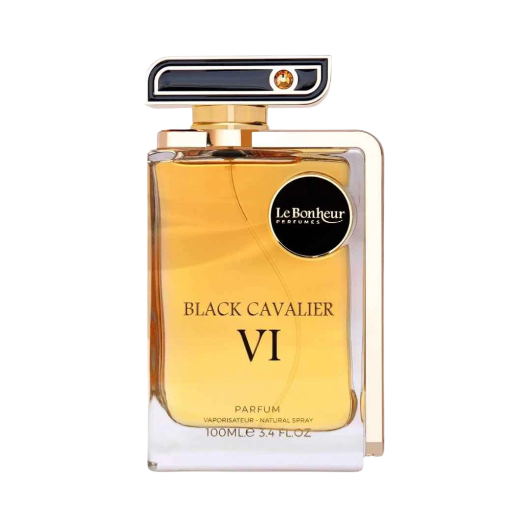 LE BONHEUR BLACK CAVALIER VI PARFUM FOR MEN - 100 ml -Hadiyyeh