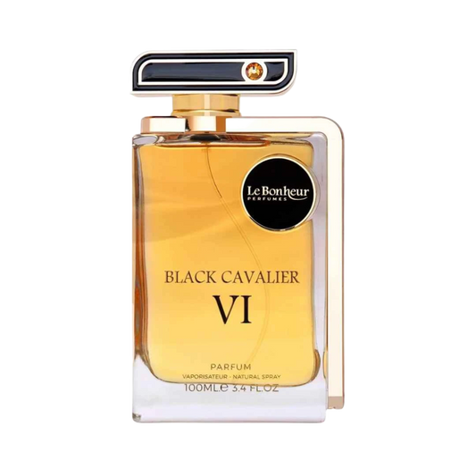 LE BONHEUR BLACK CAVALIER VI PARFUM FOR MEN - 100 ml -Hadiyyeh