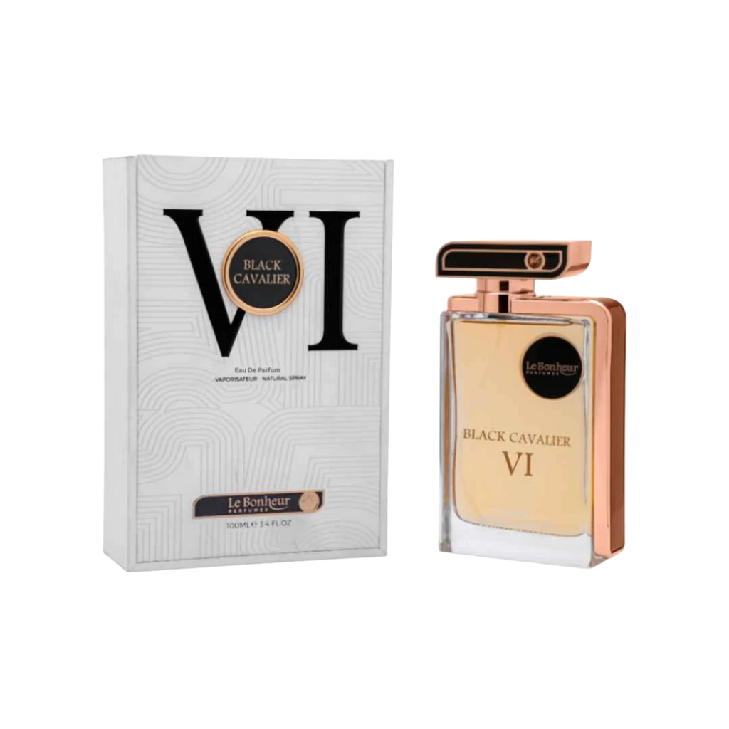 LE BONHEUR BLACK CAVALIER VI PARFUM FOR MEN - 100 ml -Hadiyyeh
