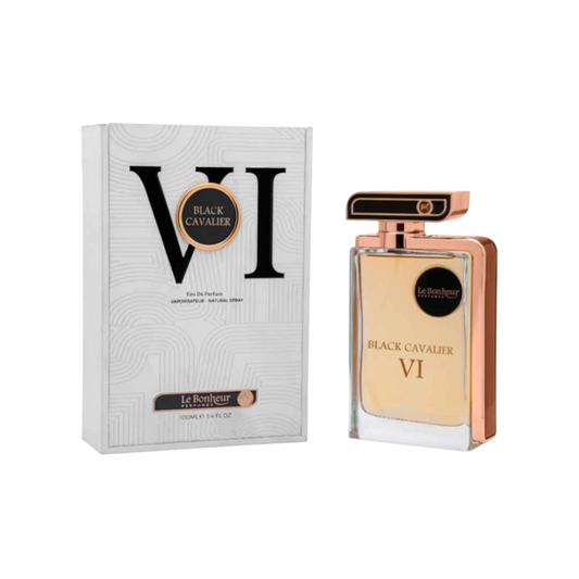 LE BONHEUR BLACK CAVALIER VI PARFUM FOR MEN - 100 ml -Hadiyyeh