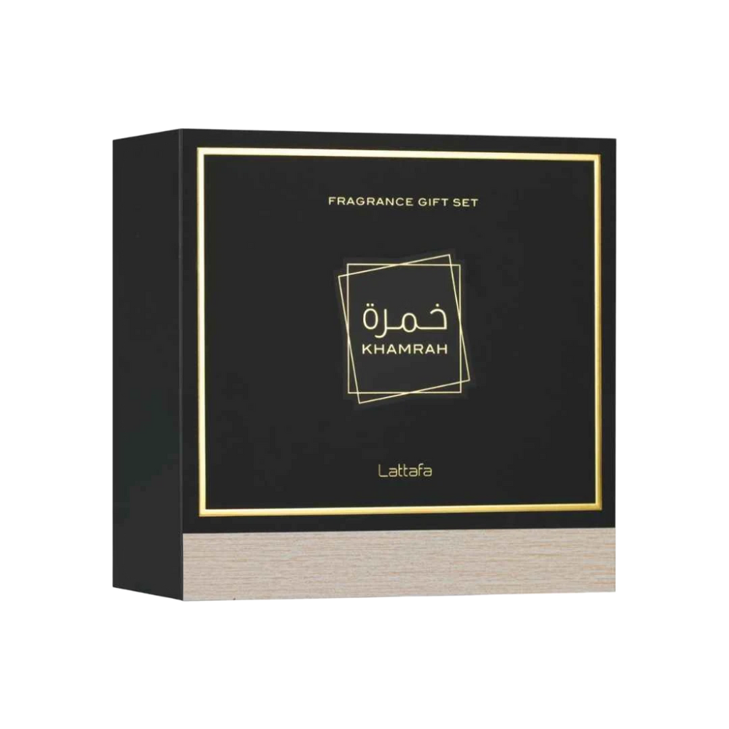 LATTAFA KHAMRAH GIFT SET UNISEX - 100 ml + 50 ml + 12 ml -Hadiyyeh