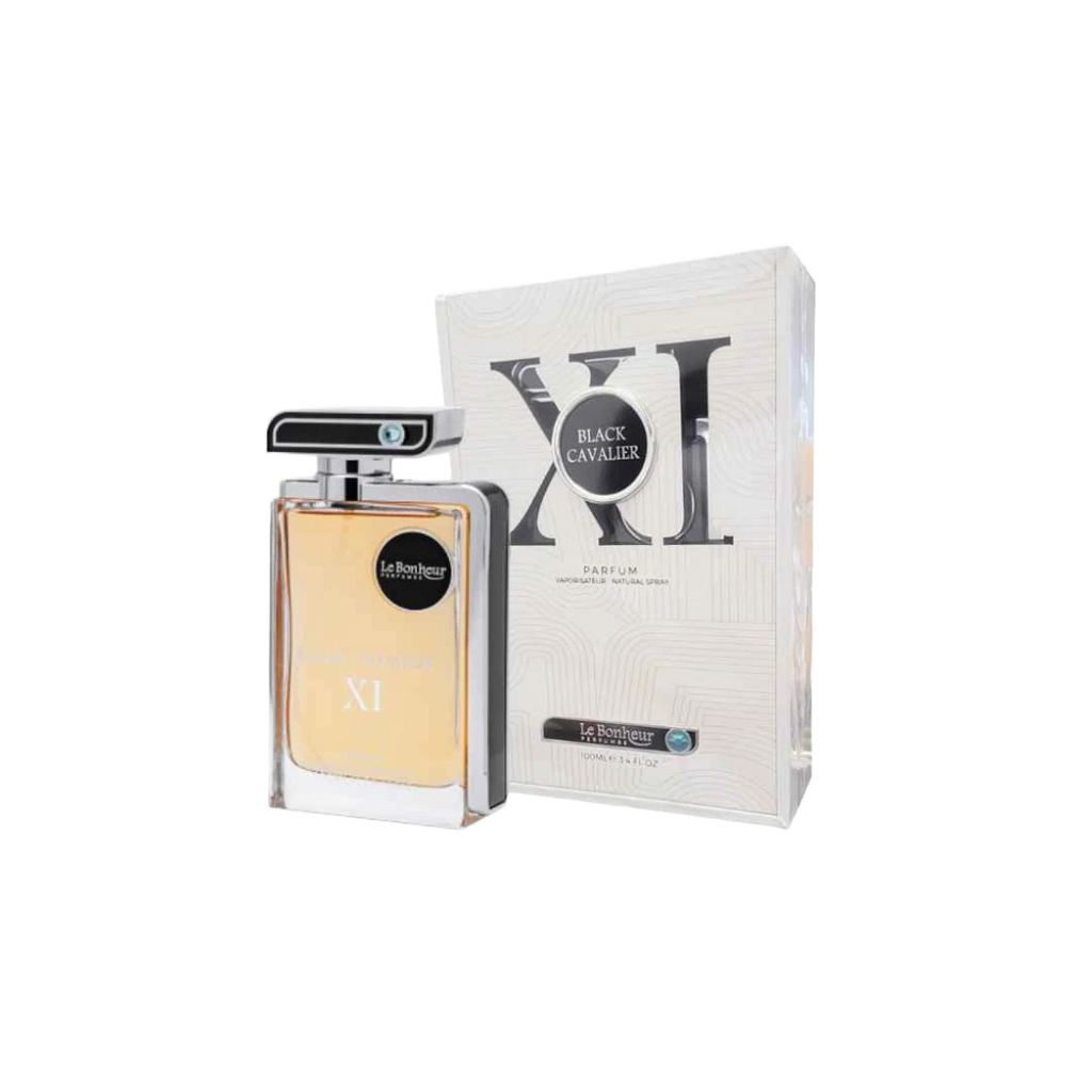 LE BONHEUR BLACK CAVALIER XI PARFUM FOR MEN - 100 ml -Hadiyyeh
