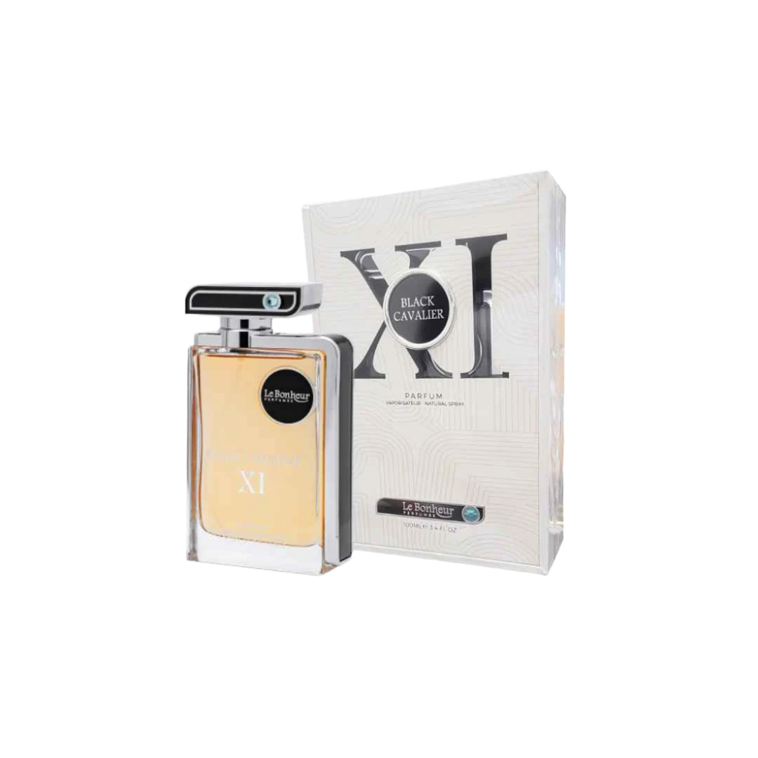 LE BONHEUR BLACK CAVALIER XI PARFUM FOR MEN - 100 ml -Hadiyyeh