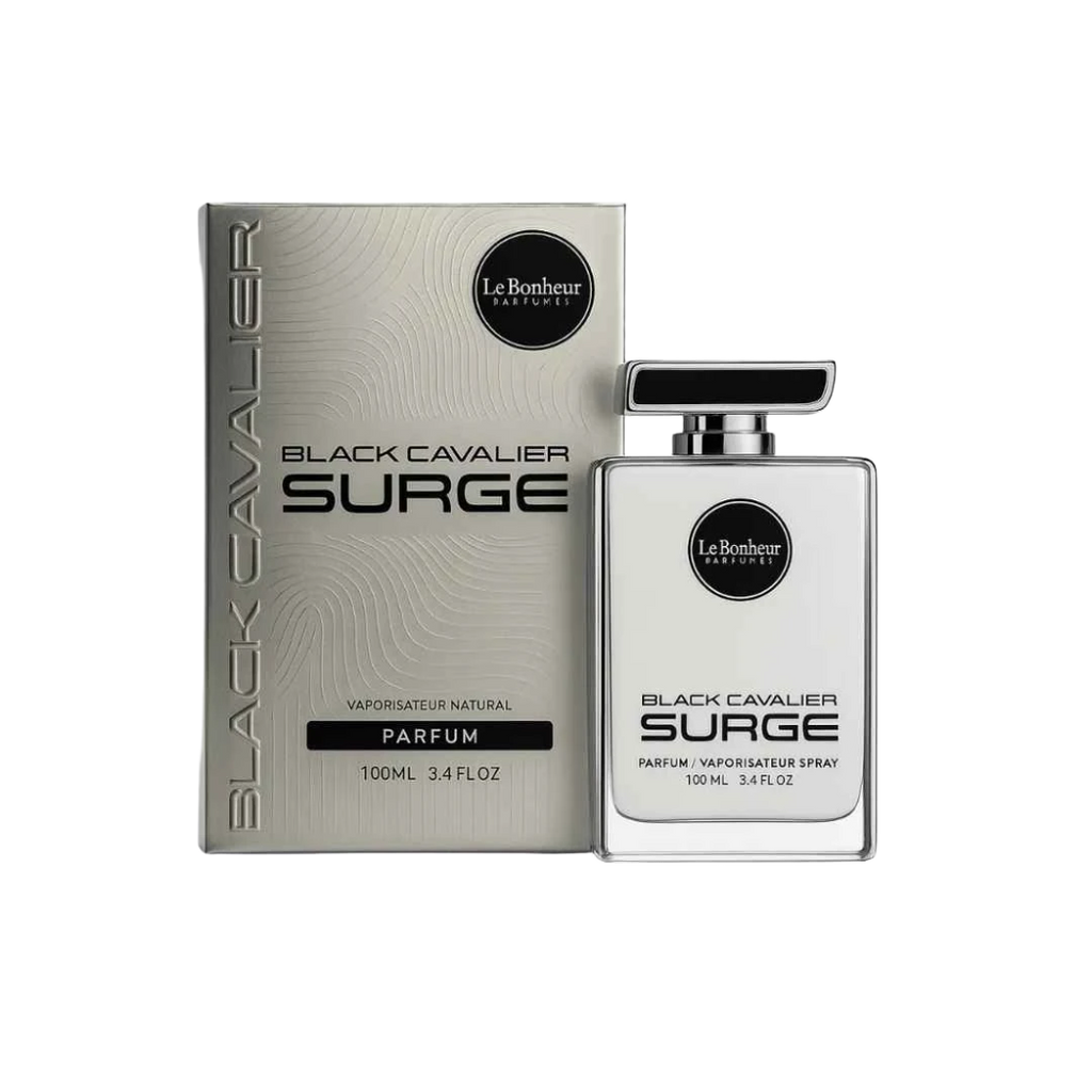 LE BONHEUR BLACK CAVALIER SURGE PARFUM FOR MEN - 100 ml -Hadiyyeh
