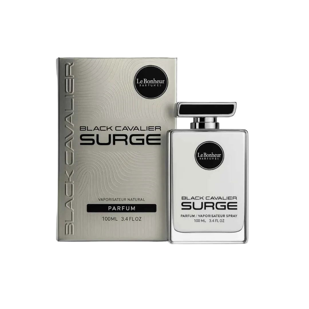 LE BONHEUR BLACK CAVALIER SURGE PARFUM FOR MEN - 100 ml -Hadiyyeh
