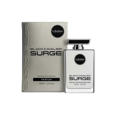 LE BONHEUR BLACK CAVALIER SURGE PARFUM FOR MEN - 100 ml -Hadiyyeh